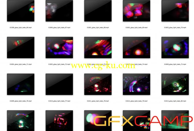 90组绚烂漏光转场视频素材 90 HD Light Leaks Transitions的图片5