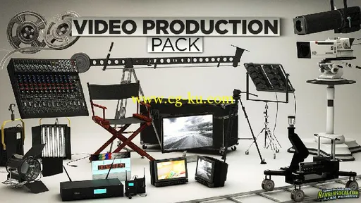 《影视视频工作室设备3D模型合辑》The Pixel Lab Video Production Pack的图片1