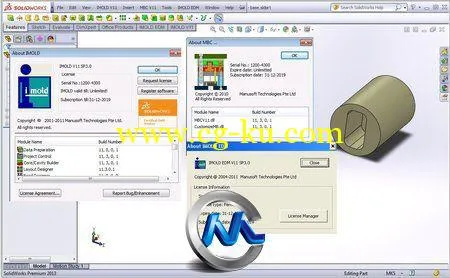 《模具设计软件v11 SP3》Manusoft IMOLD 11 SP3 Premium for Sol...的图片2