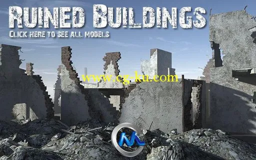 《残缺遗址建筑3D模型合辑》Dexsoft Ruined Buildings Model Pack的图片2