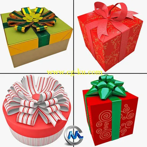 《礼盒3D模型合辑》Turbosquid Gift Boxes Collection的图片1