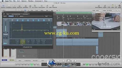 《Logic与FCP影视混音效果视频教程》Lynda.com Mixing a Short Film with Logic Pro的图片2