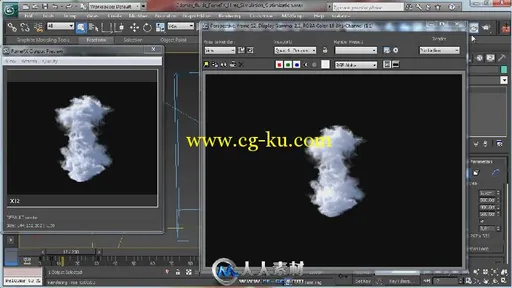 《3dsmax中FumeFX气态流体优化视频教程》CG Cookie Exclusive FumeFX Hires Simula...的图片3