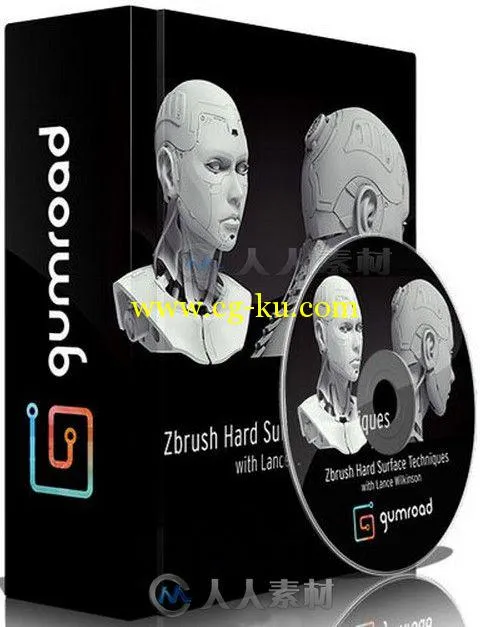 Zbrush科幻女性角色表皮雕刻视频教程 Gumroad Zbrush Hard Surface Techniques by ...的图片2