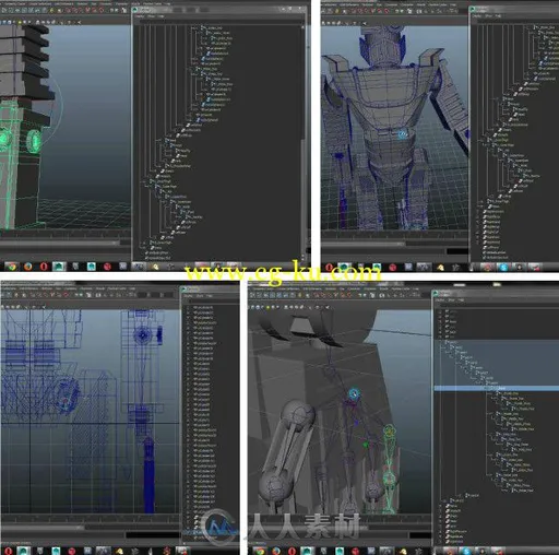Maya机器人骨骼控制动画训练视频教程 SkillShare 3D Animation 102 Rigging Class ...的图片1