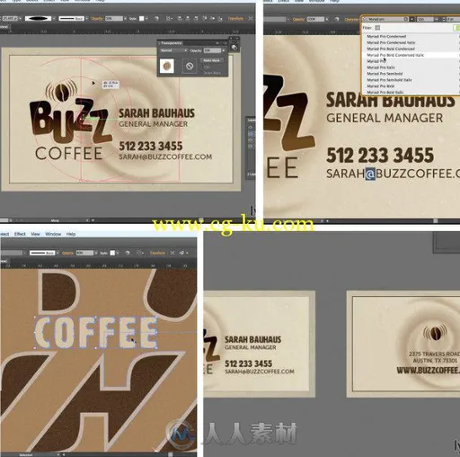 InDesign名片设计训练视频教程 Designing a Business Card的图片1