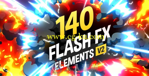 140组超酷闪光特效动画AE模板合辑V2版 VideoHive 140 Flash FX Elements V2.0 1126...的图片1