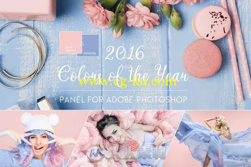 2016年面板图像调色预设PS动作Panel-Colors-of-the-Year-2016的图片1