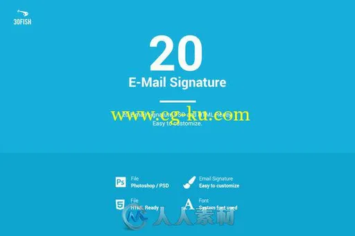 20款电子邮件页面PSD模板20_E-mail_Signature的图片1