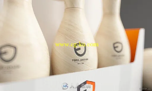 FORD JEKSON-保龄球形饮料木质包装设计的图片2