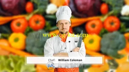 美食食品烹饪节目电视栏目AE模板Cook With Us - Cooking TV Show Pack的图片3