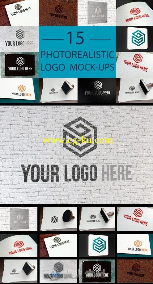 15款真实LOGO场景展示PSD模板15 Photorealistic Logo Mock-Ups Set的图片2