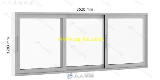 50组铝包木质窗户窗框3D模型合辑 CGAXIS MODELS VOLUME 46 3D WINDOWS的图片1