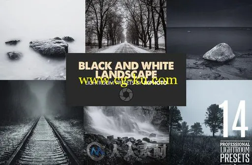 14款黑白景色调色lightroom预设14 Black And White Landscape的图片1