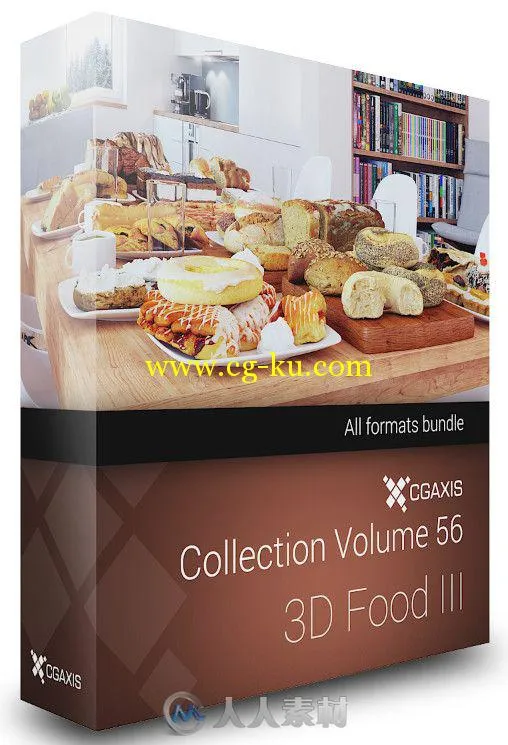 81组高精度食物美食3D模型合辑 CGAXIS VOL 56 FOOD III的图片1