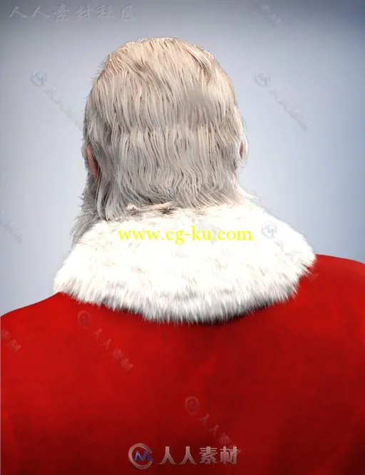 圣诞老人的衣服和头发3D模型合辑的图片7