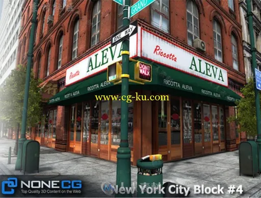 现实纽约市街区4城市环境3D模型Unity游戏素材资源的图片21