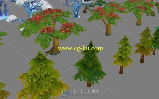 【九天神话】植物模型集合3D模型的图片2