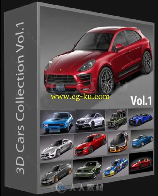 2017年度汽车3D模型大合集第一季 3D CARS COLLECTION 2017 VOL.1的图片1