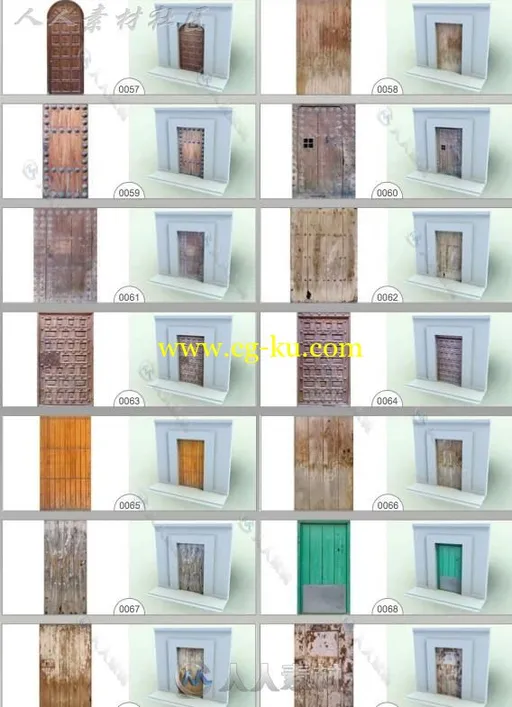 150幅高品质各式门窗贴图素材的图片3