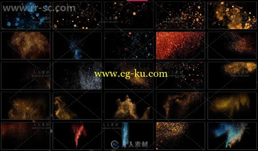 50组超炫粒子4K背景视频素材合辑 MOTIONVFX MGLITTER的图片3