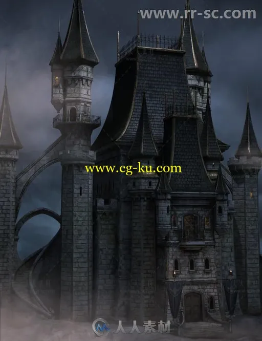 精美童话般的城堡建筑3D模型合辑的图片1