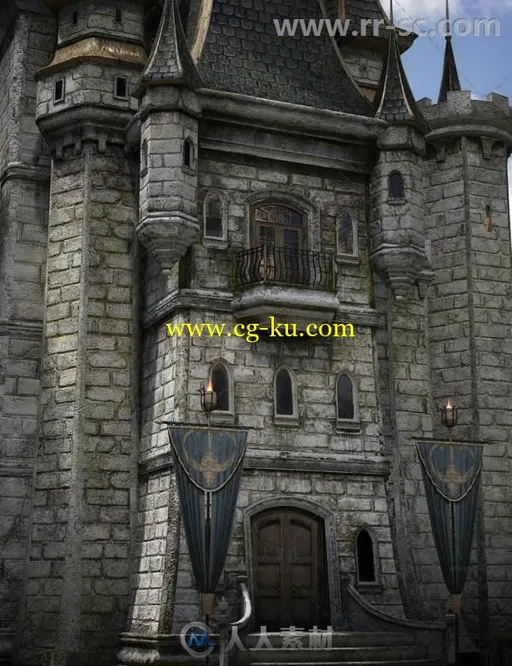 精美童话般的城堡建筑3D模型合辑的图片2