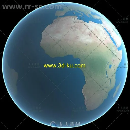 16K高分辨率完整细节地球3D模型 3D EARTH MODEL 16K RESOLUTION的图片2