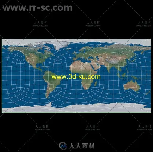 16K高分辨率完整细节地球3D模型 3D EARTH MODEL 16K RESOLUTION的图片3