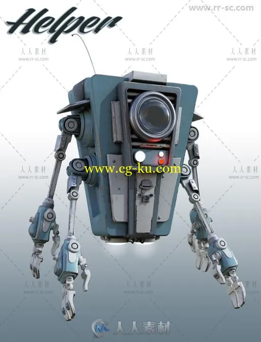 未来人们科技助手机器人3D模型合辑的图片2