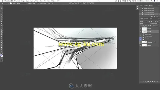 C4D科幻概念场景制作渲染视频教程的图片2