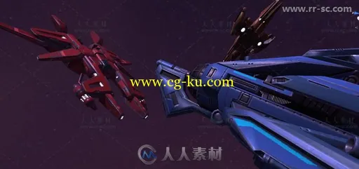 科幻风格太空飞船太空车辆3D模型Unity游戏素材资源的图片4