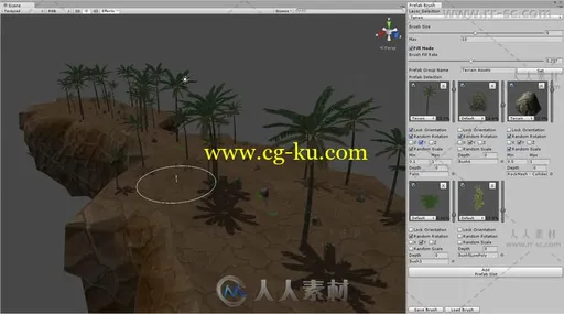 画笔快速绘制地形编辑器扩充Unity游戏素材资源的图片2