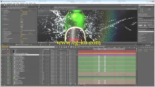 AE使用Trapcode Particular做水的特效视频教程的图片3