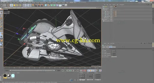 小炮艇速度建模艺术C4D视频教程的图片6