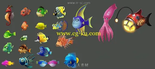 捕鱼游戏美术UI界面资源合集的图片3