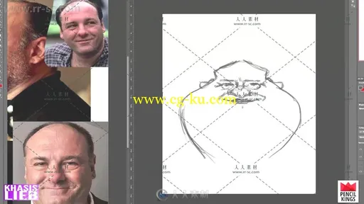 人物肖像夸张漫画风格数字绘画实例训练视频教程的图片2
