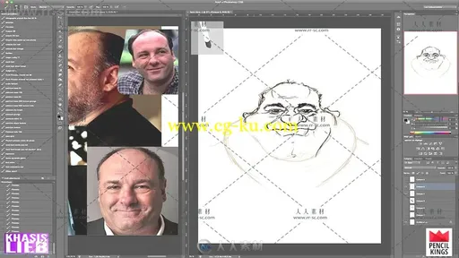 人物肖像夸张漫画风格数字绘画实例训练视频教程的图片3