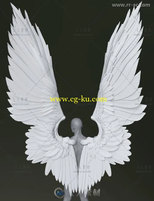 威武霸气的男性天使星晨之翼3D模型合辑的图片3