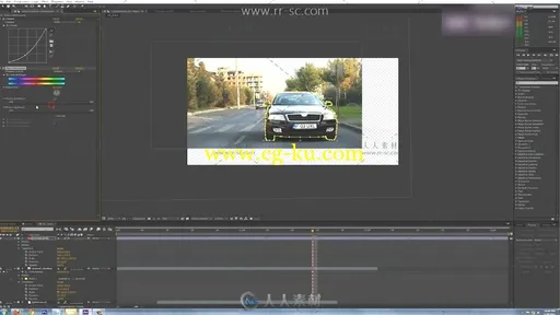 AE高端实拍背景合成变形汽车视频教程的图片3