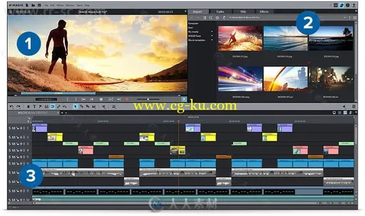 MAGIX Movie Edit Pro Premium视频编辑软件V2018 17.0.2.159版的图片2