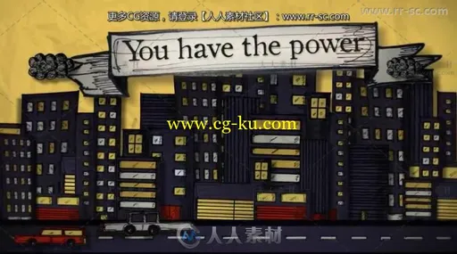 创意卡通世界展示片头视频包装AE模板的图片2