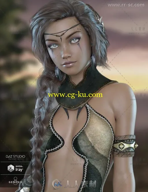 美丽迷人的精灵女性角色3D模型合辑的图片4