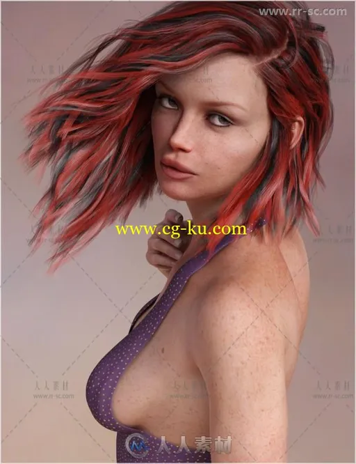 时尚独立直率的女性角色3D模型合辑的图片2