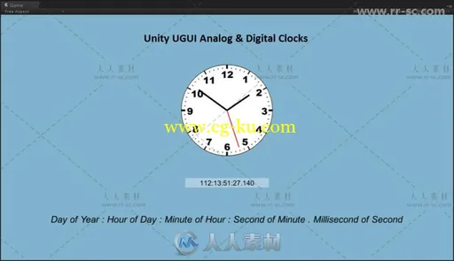 强大的时钟和计时器GUI编辑器扩充Unity游戏素材资源的图片3