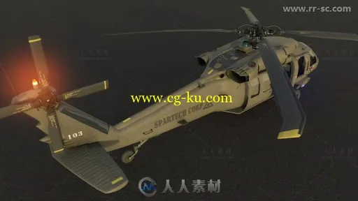 超精细现代完整的直升机天空车辆3D模型合辑的图片5