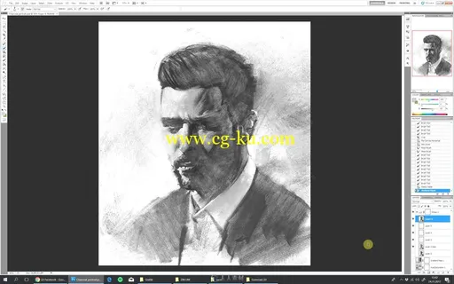 人像素描数字绘画大师级实例训练视频教程的图片2