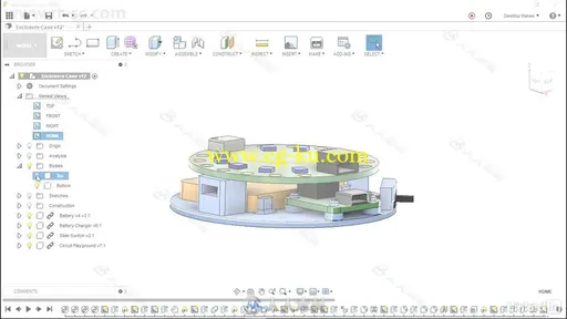 Fusion360电子产品设备外壳3D打印设计视频教程的图片3