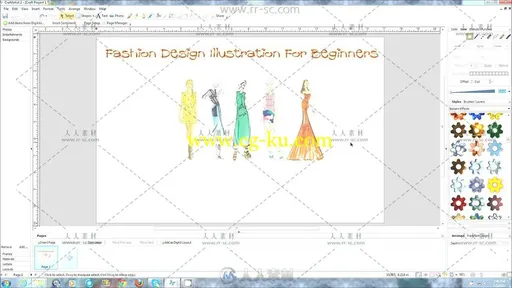 Illustration时装设计插画初学者视频教程的图片4