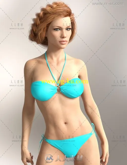 美丽性感纤细修长的女性角色3D模型合辑的图片2